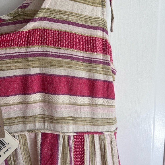 Sol Stripe FAHERTY Lanai Linen Dress. SZ LG. NWT. Coastal Grandma Dreamy dress - Picture 3 of 12